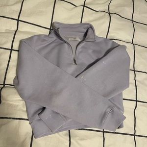 Aritzia TNA Cozy Fleece Perfect 1/4 Zip Sweatshirt